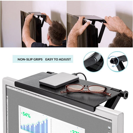 Durable TV Screen Caddy Screen Top Shelf Desktop Storage Rack Environmental Kit Stand TV Rack Display Shelf Storage Desk - V.I.P Digital Presence