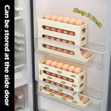 Refrigerator Egg Storage Box Automatic Scrolling Egg Holder Kitchen Large Capacity Dedicated Rolling Egg Storage Box for Kitchen - V.I.P Digital Presence