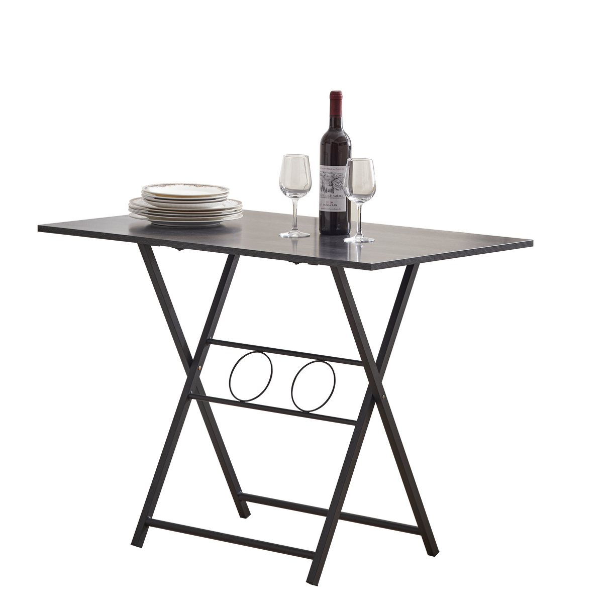 Small foldable office desk, suitable for small spaces, living rooms, multifunctional computer desks, writing workstations, - V.I.P Digital Presence