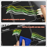 Acrylic message board magnetic refrigerator sticker household erasable calendar transparent note display board - V.I.P Digital Presence