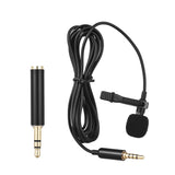 Andoer EY-510A Mini Portable Clip-on Lapel Lavalier Condenser Mic Wired Microphone for iPhone iPad Android Smartphone DSLRCamera - V.I.P Digital Presence