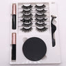 Eight Pairs Of Magnet False Eyelashes With Round Box Mirror Magnetic Iron-Absorbing Stone Eyelashes Magnetic Eyeliner Liquid Eyelashes - V.I.P Digital Presence