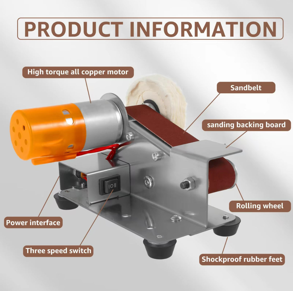SteelEdge Mini Belt Grinder