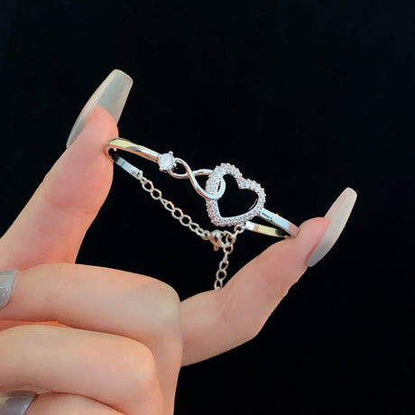 2025 Infinite - Symbol Hollow - Heart Bracelet for Daughter, with Gift Box, Ideal for Her Birthday Party and as an Adult Gift - V.I.P Digital Presence