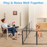 16 Panels Dog Playpen for outdoor,yard,camping,24"Height dog fence with 2 doors. - V.I.P Digital Presence