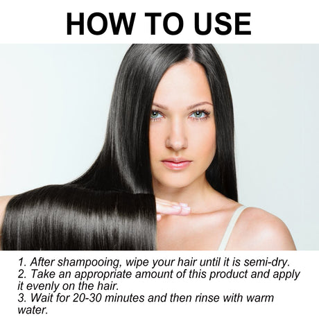 Straightening Hair Cream, Repair Damaged Dry Split Hair Smoothing Straightening Mask - V.I.P Digital Presence