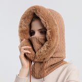 Gorro de invierno para montar al aire libre, gorro para esquiar en frío, bufanda cálida, mascarilla, gorro para protegerte del frío. 