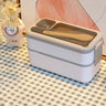 Japanese style microwaveable double layer compartment sealed lunch box - V.I.P Digital Presence