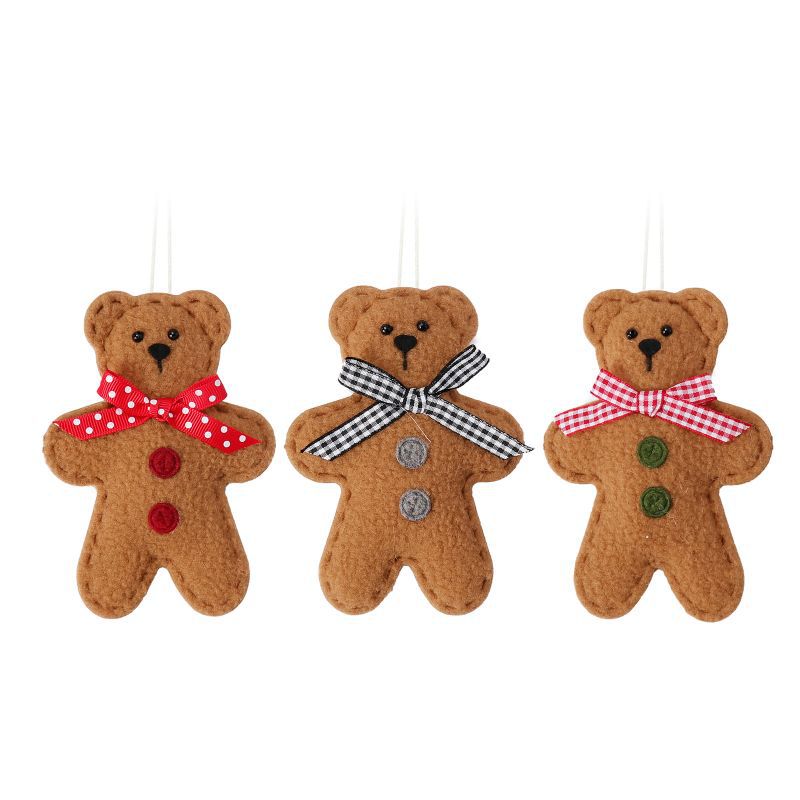 Christmas Party Decoration Christmas Tree Christmas Cartoon Pendant Biscuit Bear Small Pendant Set Christmas Supplies - V.I.P Digital Presence