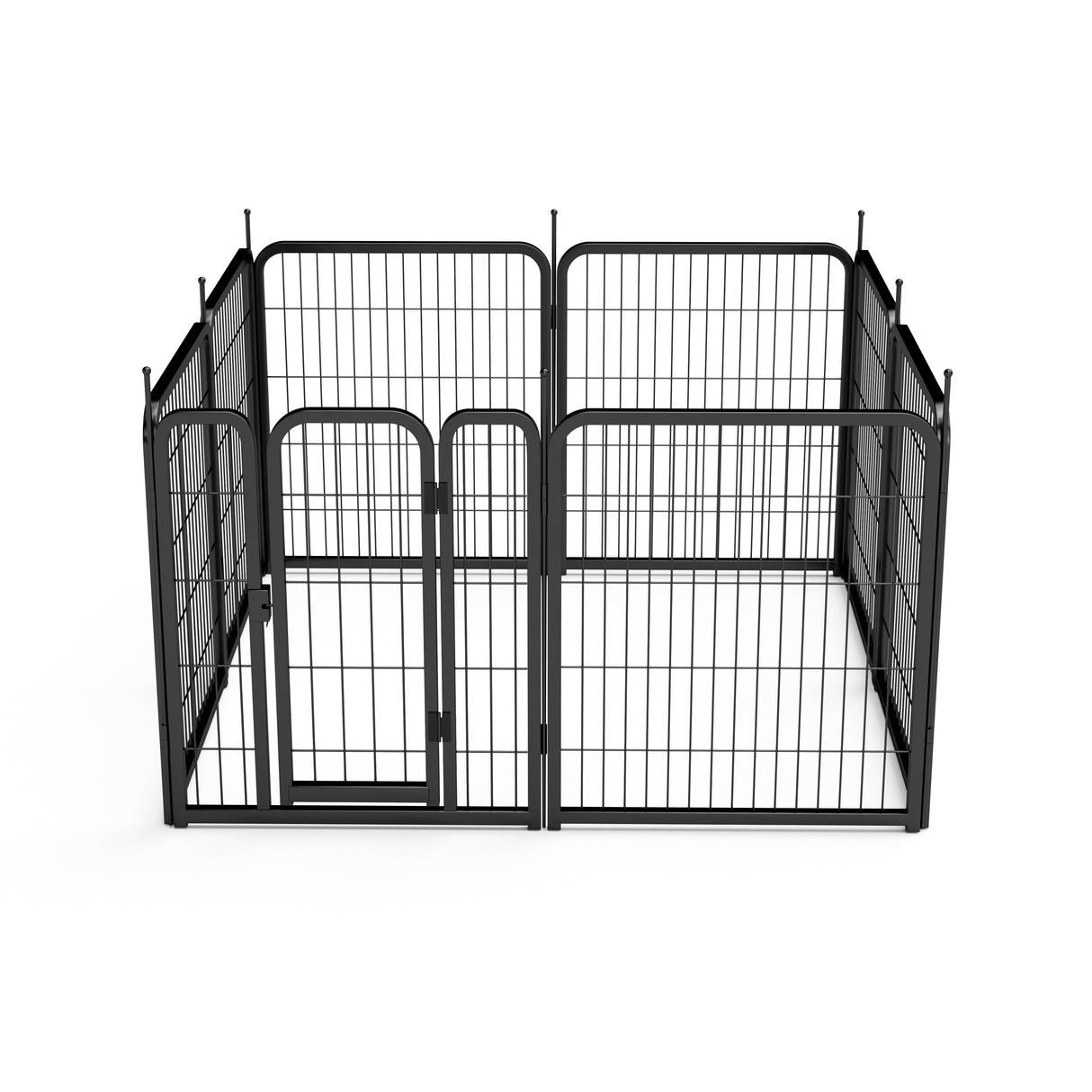 Outdoor dog fence, 8-piece board dog fence. 31 inch portable pet sports fence. Black, 26.3 inches wide x 31.5 inches high. - V.I.P Digital Presence