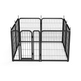 Outdoor dog fence, 8-piece board dog fence. 31 inch portable pet sports fence. Black, 26.3 inches wide x 31.5 inches high. - V.I.P Digital Presence