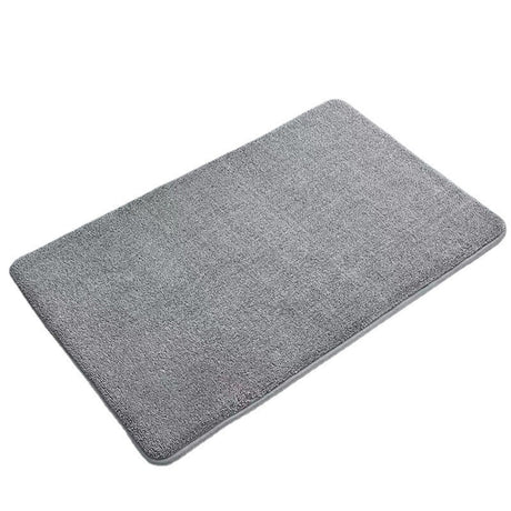 Thickened coral velvet solid color floor mat bathroom living room entrance water absorbing and non slip mat bedroom floor mat - V.I.P Digital Presence