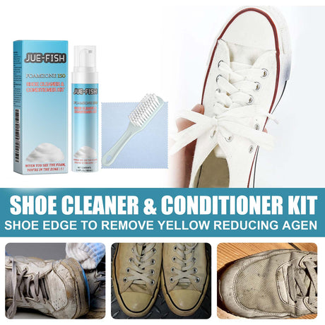 Shoe Cleaning Care Set Small White Shoes Yellow Edge Stain Cleaning White Portable Whitening Agent - V.I.P Digital Presence