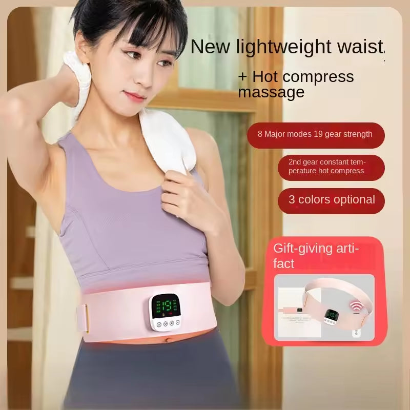 EMS heated waist and palace slimming belt hot compress massage belt waist and abdomen massager - V.I.P Digital Presence