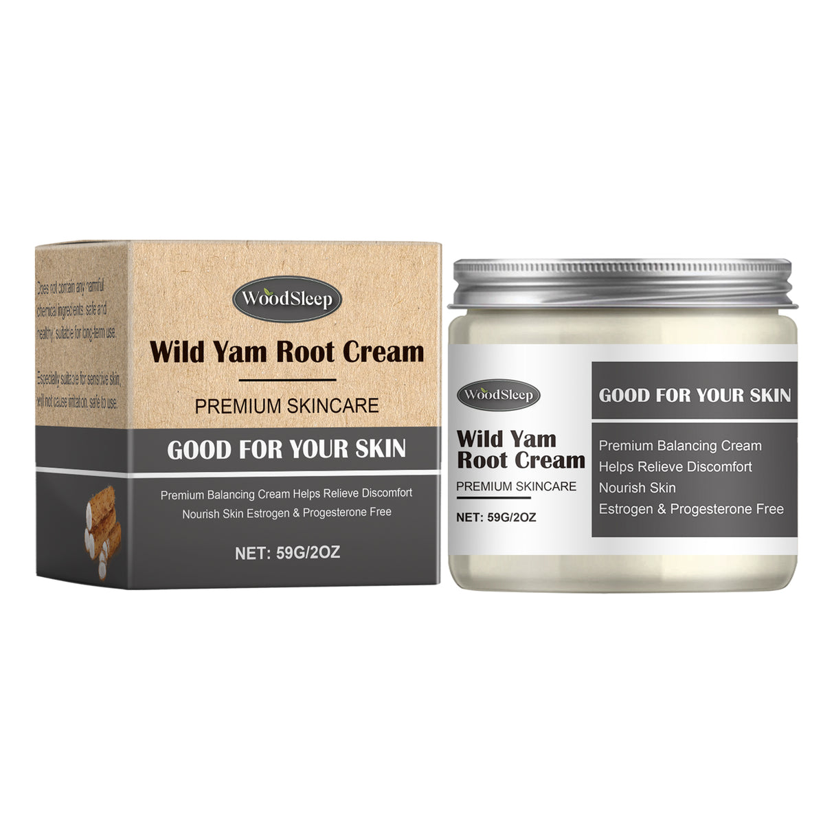 Herbal Soothing Cream Gently Moisturizes Skin With Massage Daily Body Care Cream