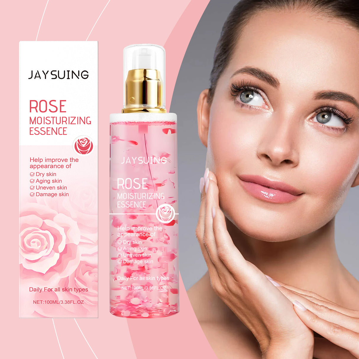 Rose Moisturizing Essence Hydrating And Nourishing Facial Skin Moisturizing Essence