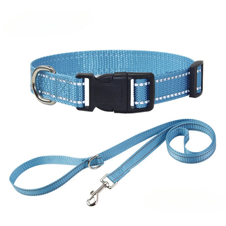 Nylon Dog Collar and Leash Set Pet Collars Leash for Small Medium Large Dogs Dog Accessories for Small Dogs - V.I.P Digital Presence