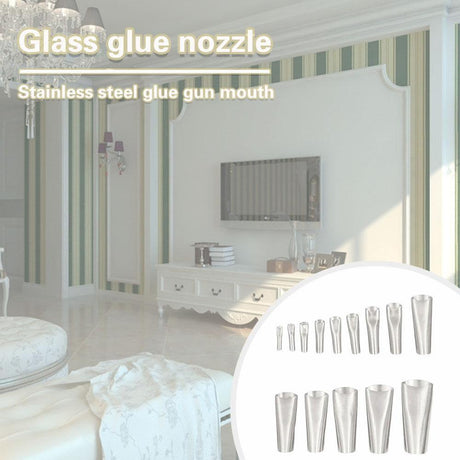 14 PCS Duck Type Glue Nozzle Mighty Caulking Finisher glass glue nozzle stainless steel glue nozzle - V.I.P Digital Presence