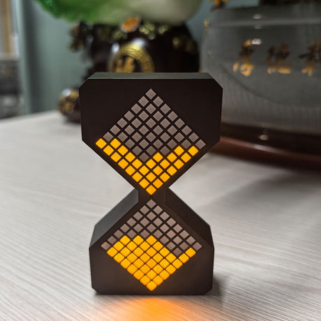 Cyber-style LED electronic sand timer: gravity-sensing, 1-30min countdown, tech decompression toy - V.I.P Digital Presence