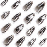 Bow wear manicure long almond nails fake nails - V.I.P Digital Presence