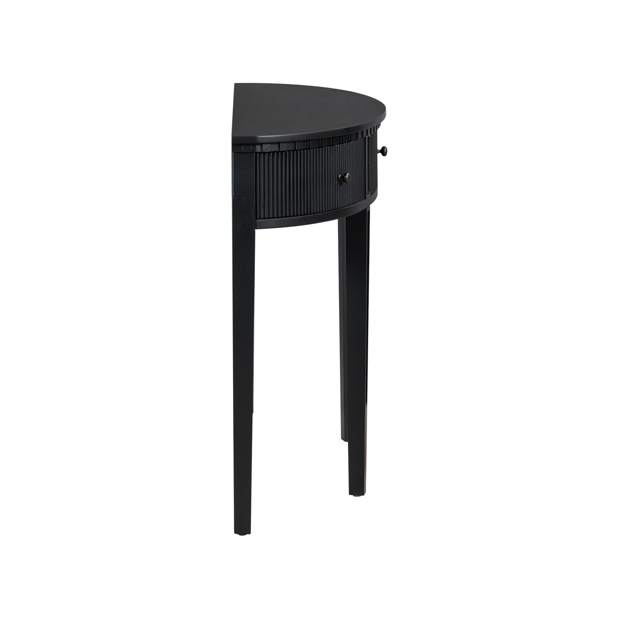 U-Style Distinctive Features of Pine Veneer Console Table with Vertical Stripe Drawer Fronts and Four Legs - V.I.P Digital Presence