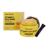 Turmeric Vitamin C Mud Mask Gently Cleans And Nourishes Skin, Moisturizes Skin And Locks Water