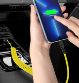 Spring car PD data cable 60w 2-in-1 elbow telescopic fast charging cable suitable for Ideal Wenjie Tesla - V.I.P Digital Presence