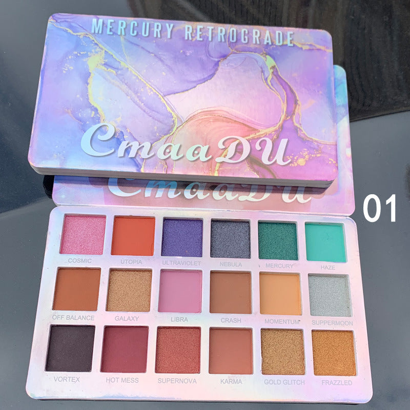 CmaaDu 18 Colors Eyeshadow Palette Matte and Metallic Glitter Eyeshadow Palette - V.I.P Digital Presence