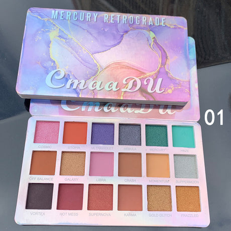 CmaaDu 18 Colors Eyeshadow Palette Matte and Metallic Glitter Eyeshadow Palette - V.I.P Digital Presence