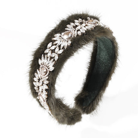 Versatile glass diamond full diamond mink velvet hair accessory - V.I.P Digital Presence