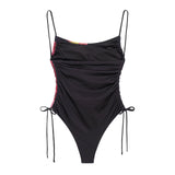 Sexy lace up floral print swimsuit jumpsuit for women - V.I.P Digital Presence