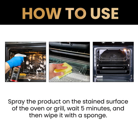 Oven & Grill Cleaner, Oven Grill Special Decontamination, Deodorization, Odor, Odor And Oil Remover - V.I.P Digital Presence