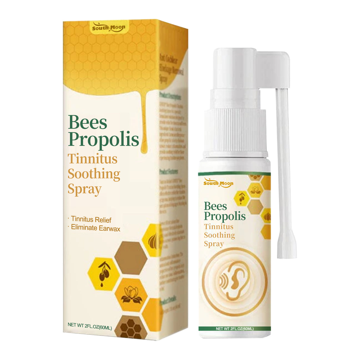 Bees Propolis Tinnitus Soothing Spray, Relieve Tinnitus And Ear Discomfort Clean Ear Wax Drops - V.I.P Digital Presence