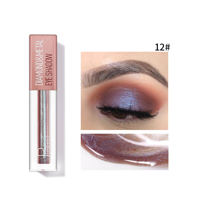 Pudaier Star Diamond Yaojin Liquid Eye Shadow Lying Silkworm Brightens Polarized Mermaid Ji Metal Eye Shadow Liquid - V.I.P Digital Presence