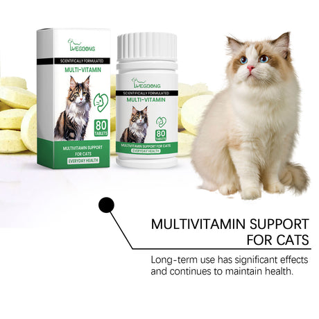 Pet Cat Multivitamin Tablets, Cats Supplement Vitamin Micronutrient Nutritional Supplements - V.I.P Digital Presence