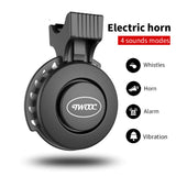 Timbre de bicicleta Twooc, bocina eléctrica para scooter, carga USB, equipo de ciclismo