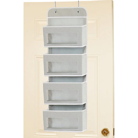 5 - Shelf Hanging Storage: Anti - Tilt, 5 large pockets. Good for bedroom, bathroom, living room (behind - door use). - V.I.P Digital Presence