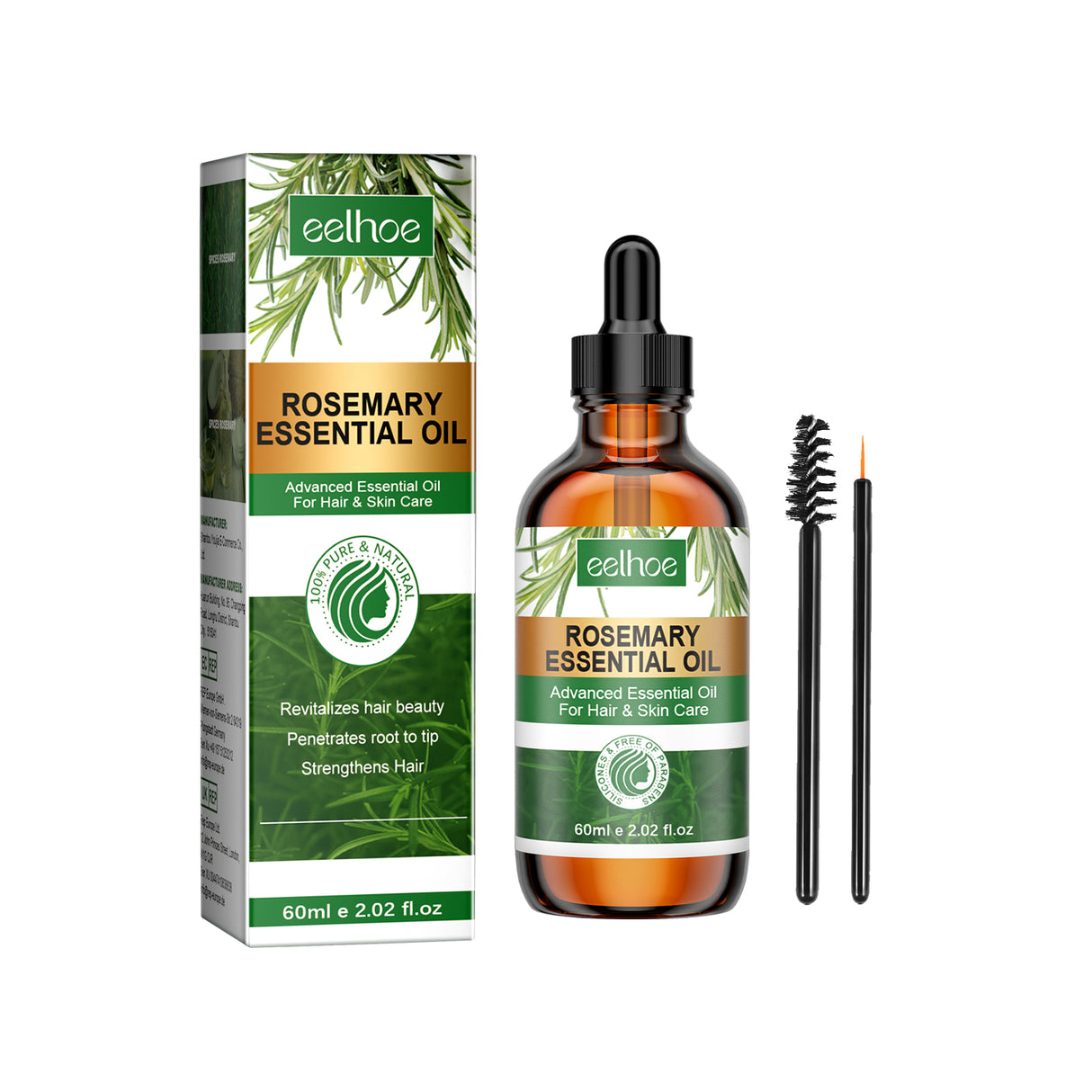 Rosemary Essential Oil Hydrates And Moisturizes Damaged Hair, Strengthens Hair And Softens Hair Care Essential Oil - V.I.P Digital Presence