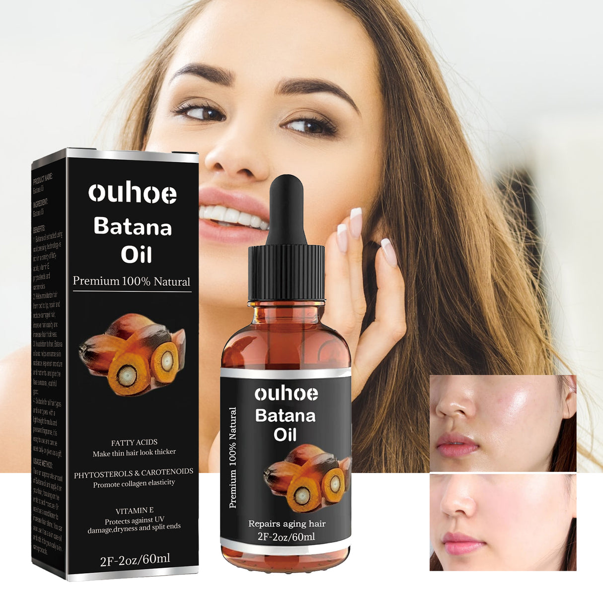 Batana Essential Oil, Hair Smoothing Anti-Loss Nourishing Skin Care Essential Oil - V.I.P Digital Presence