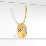 Large storage hall tree with bench, multifunctional storage platform, luxury clothes hanger equipped with 6 gold hooks - V.I.P Digital Presence