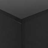 ON-TRANS 47.2 inch x 31.4 inch multifunctional rectangular sofa table with 2 drawers and gold wood grain leg center table, black - V.I.P Digital Presence