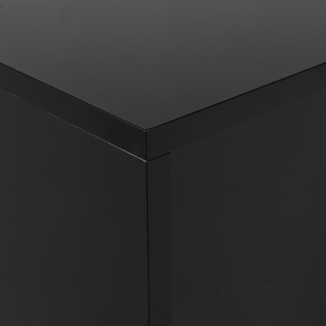 ON-TRANS 47.2 inch x 31.4 inch multifunctional rectangular sofa table with 2 drawers and gold wood grain leg center table, black - V.I.P Digital Presence