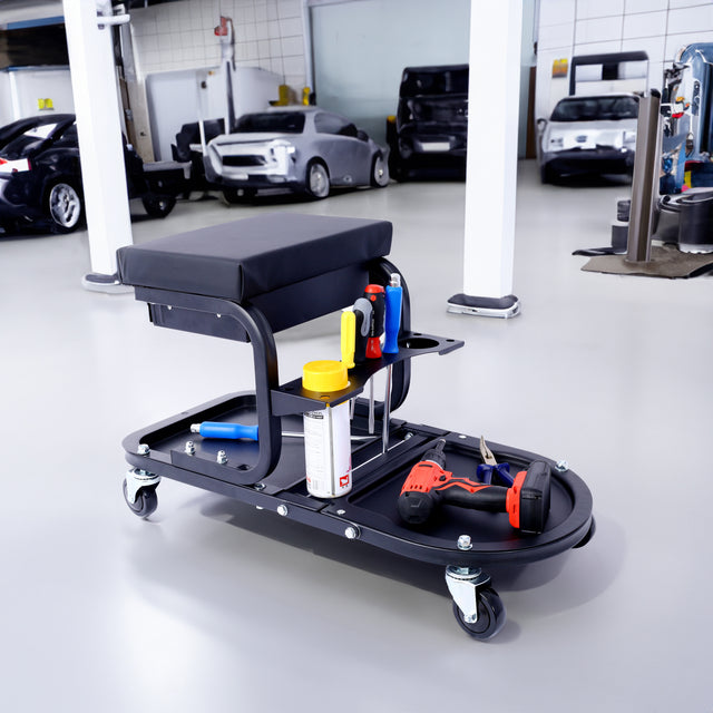 Ultimate Rolling Details and Multifunctional Car, 15'1/2 "x 8'3/4" x 18'1/2 "- Black - V.I.P Digital Presence