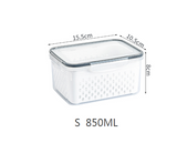 Kitchen food sealed preservation box fruit and vegetable drainage plastic storage box with lid - V.I.P Digital Presence