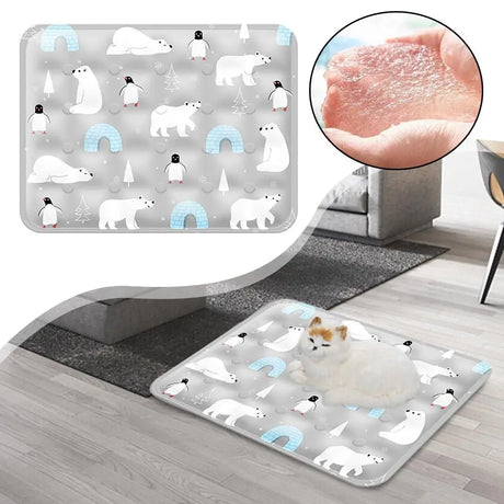 Summer Pet Cooling Pad Ice Crystal Gel Cool Down Cat To Dog Pet Grasp Bed Resistance Collapsible Rectangle Pad Accessories - V.I.P Digital Presence