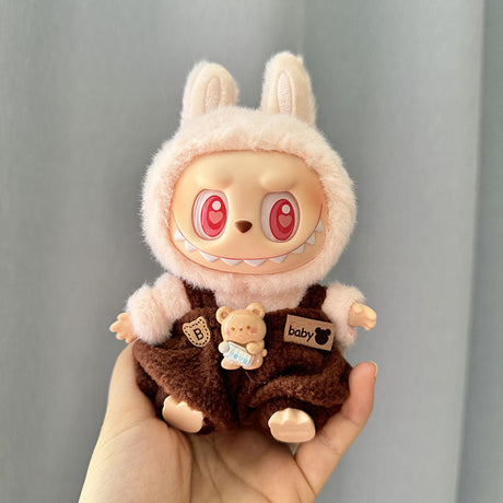 [Clothes Only] 1st/2nd generation Labubu clothes pendant Labubu sitting party baby clothes teddy bear suspenders cute pants - V.I.P Digital Presence