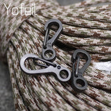 10 piezas de equipo de supervivencia EDC Paracord Mosquetón Snap Mini SF Clip de resorte Gancho de camping Senderismo Mochila Clip de hebilla táctica 