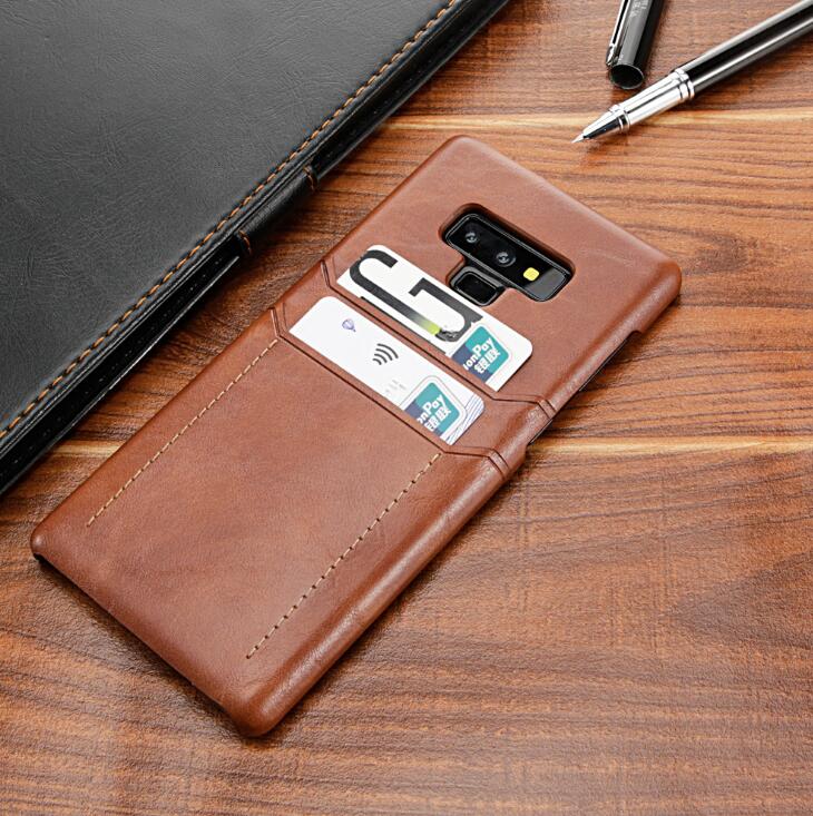 Card Holder Case for Samsung Galaxy Note 9 8 Luxury Leather Wallet Shockproof Slim Hard Back Cover for Galaxy - V.I.P Digital Presence
