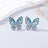 Alloy Inlaid Rhinestone Butterfly Earrings - V.I.P Digital Presence