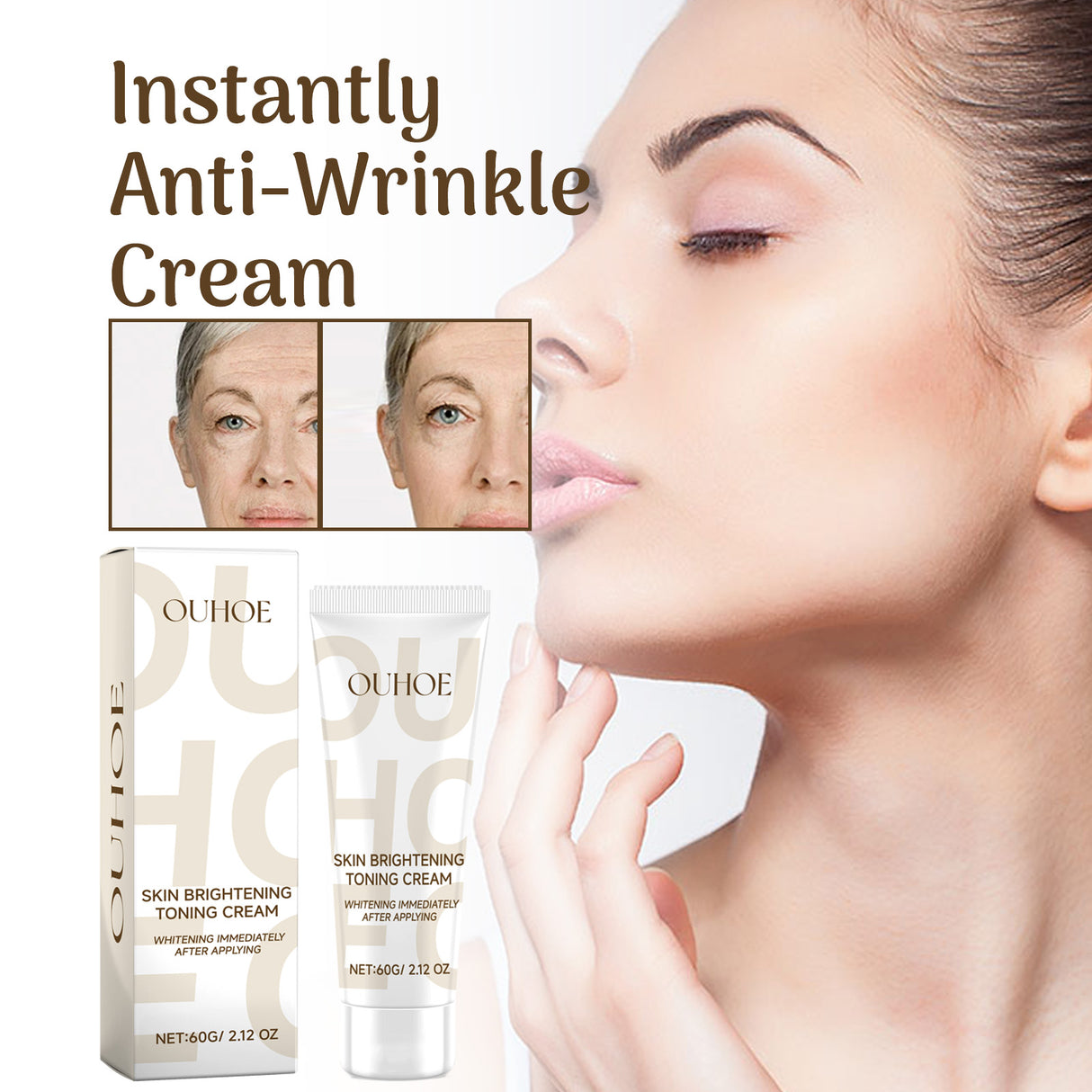 Ouhoe Whitening Cream, Reduces Fine Lines And Spots Melanin, Improves Dullness And Hydrates Moisturizing Cream - V.I.P Digital Presence